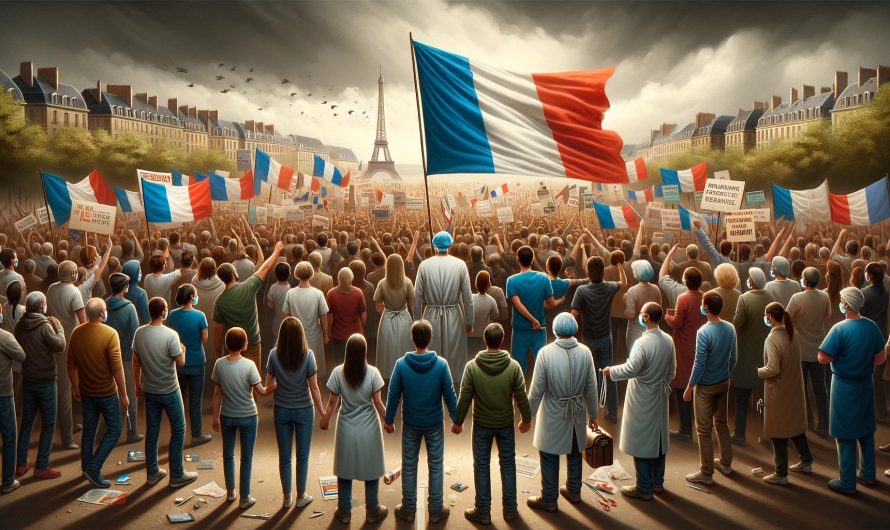 Grève menée par le Front commun.